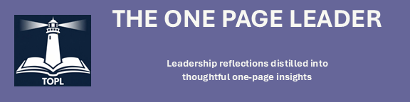 The One Page Leader Banner